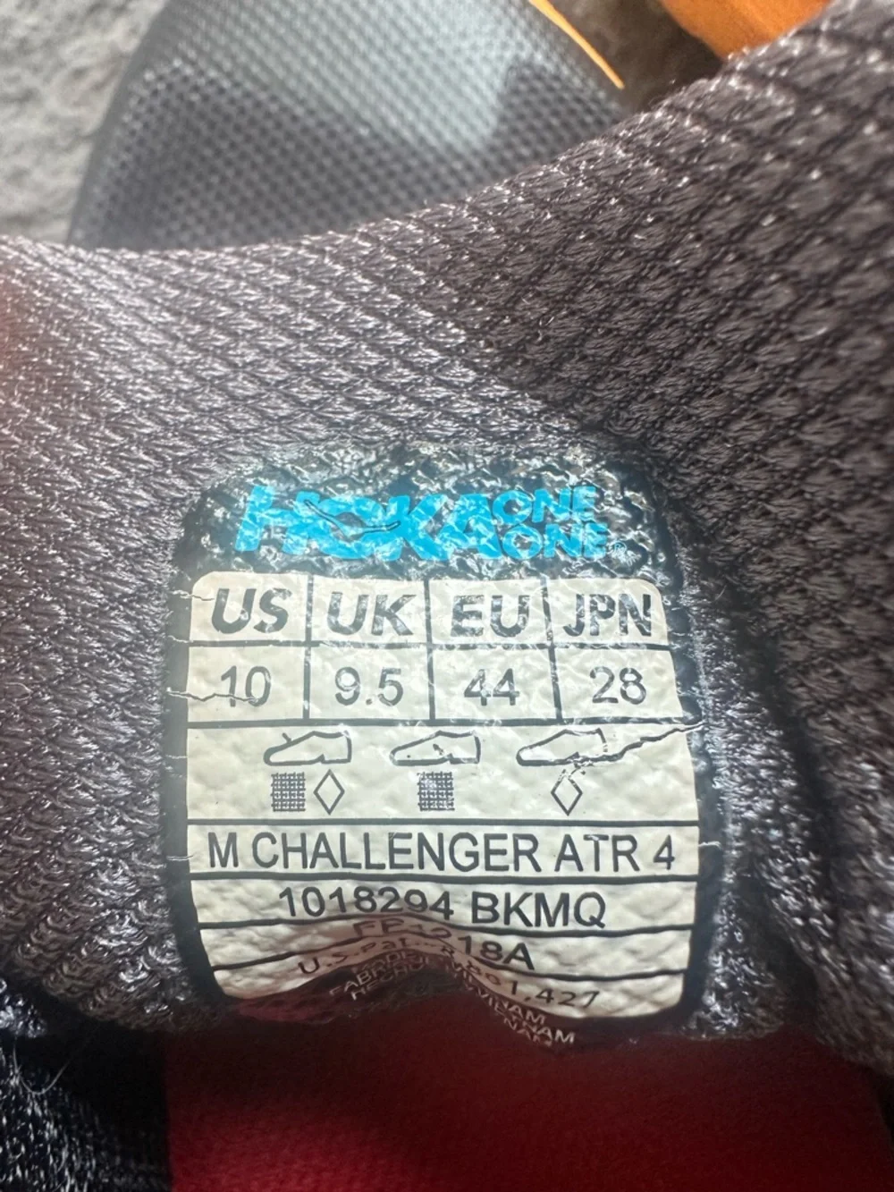 Hoka One One Challenger ATR 4 Men’s Size 10 Orange and Black - Picture 6 of 6